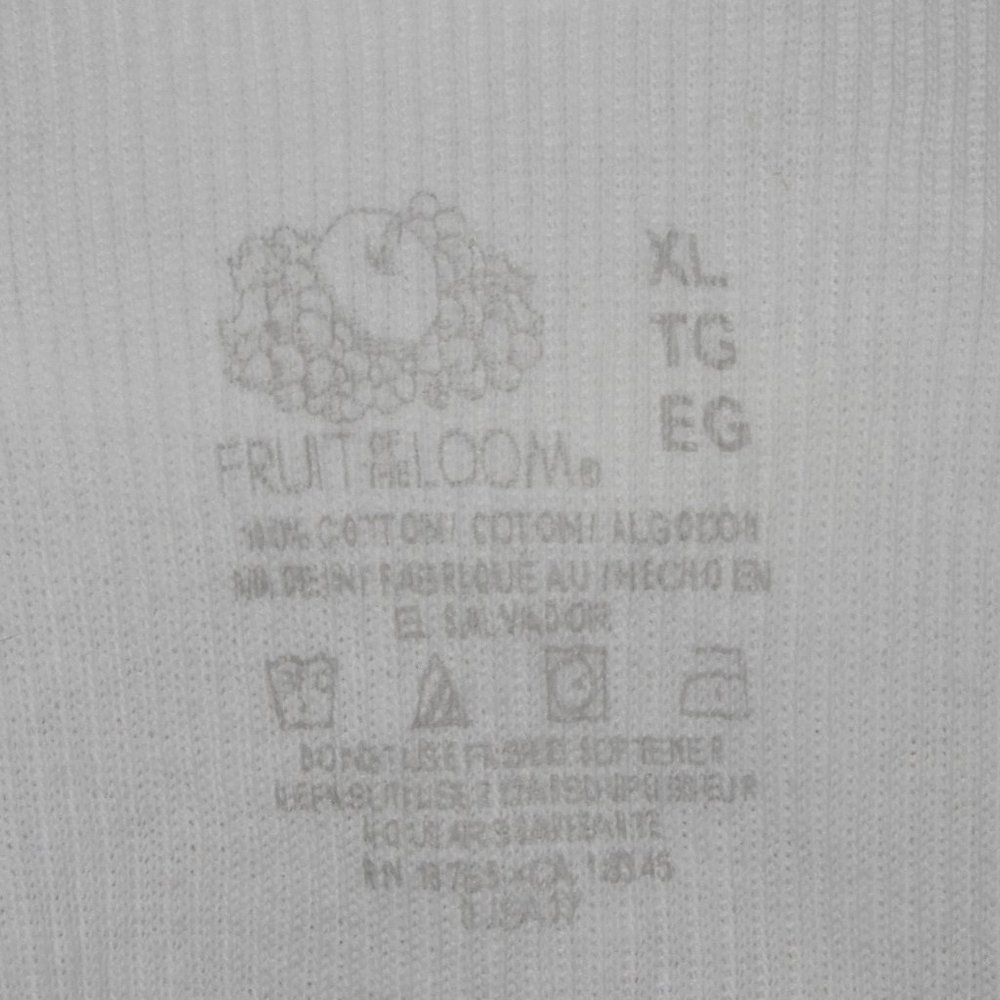 Fruit of the Loom White Sleeveless Scoop Neck Tank (TS015) - Picture 4 of 4